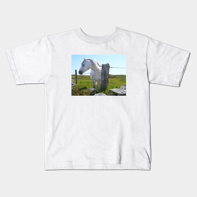 Connemara White Kids T-Shirt by Irish Nostalgia